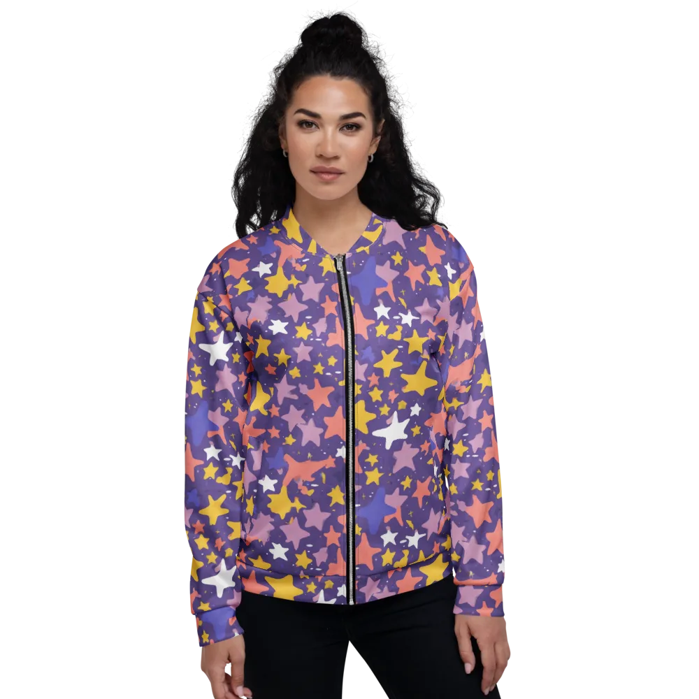 Starry Confetti on Bomber Jacket — Front