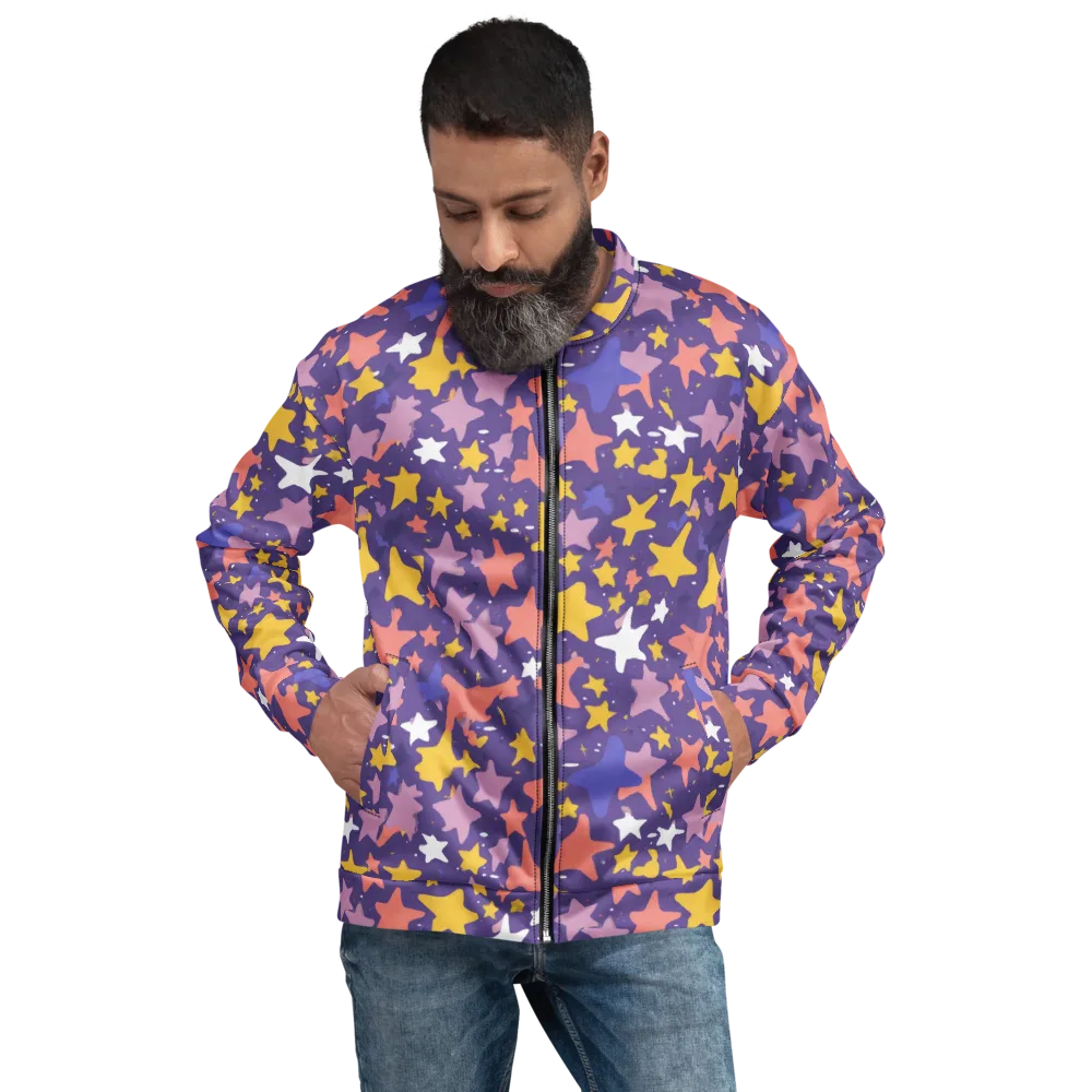 Starry Confetti on Bomber Jacket — Front
