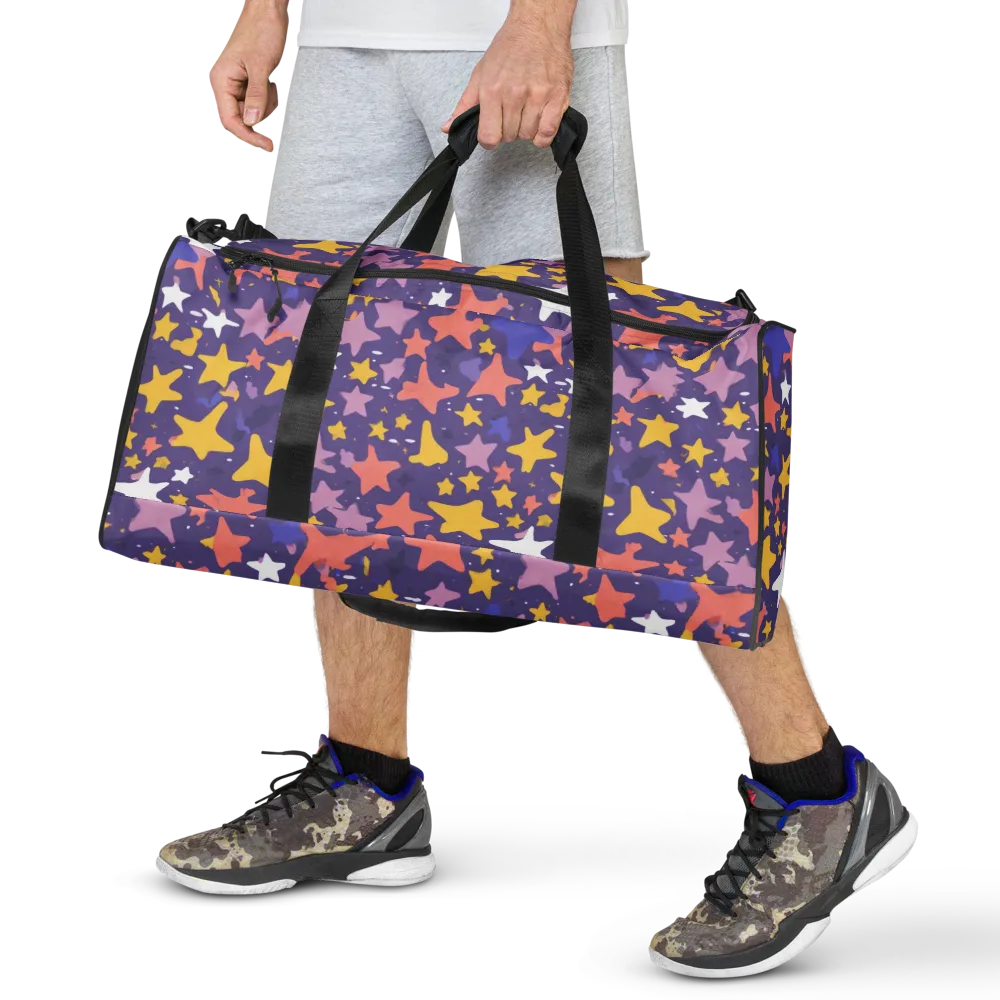 Starry Confetti on Duffle Bag — Front