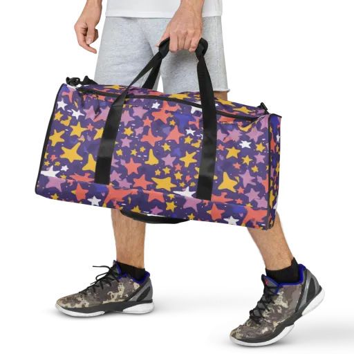 Starry Confetti on a Duffle Bag