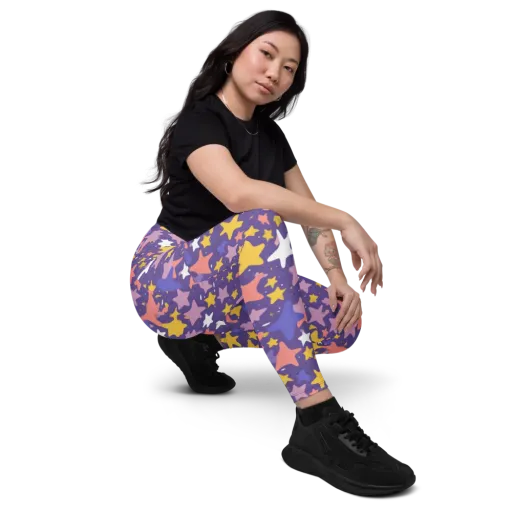 Starry Confetti on a Leggings with Pockets