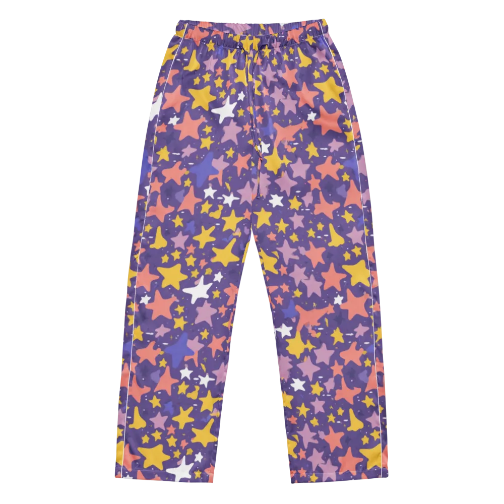 Starry Confetti on Women's Pajama Pants — Front