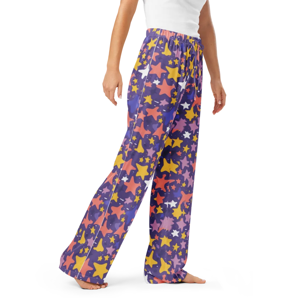 Starry Confetti on Women's Pajama Pants — Right Front