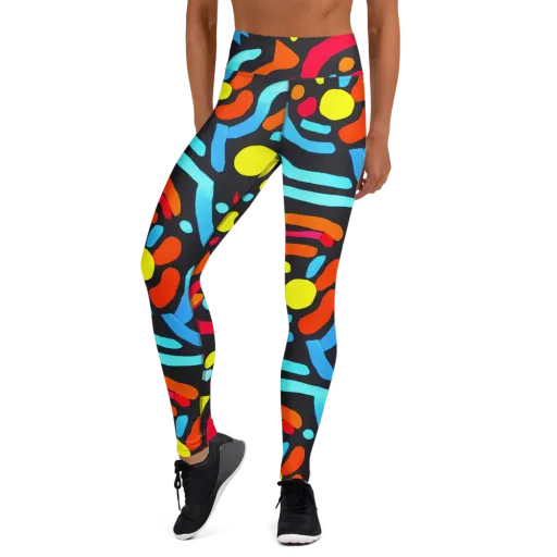 Midnight Stream on a Yoga Leggings