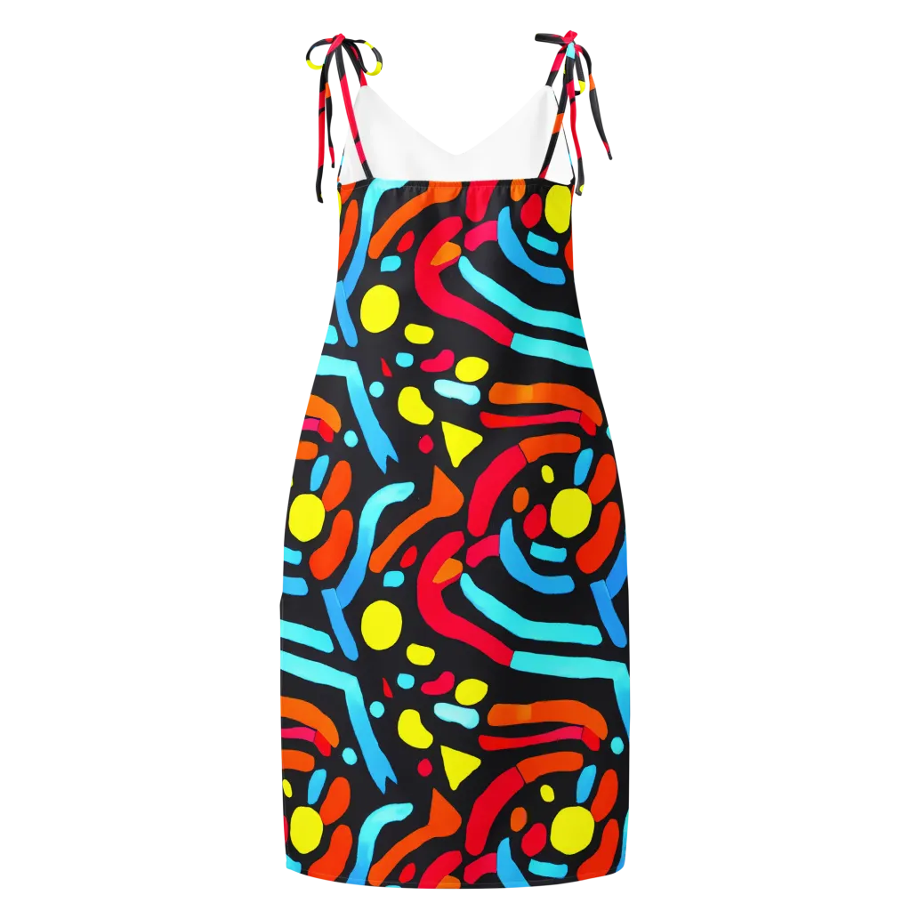 Midnight Stream on Slip Dress — Back