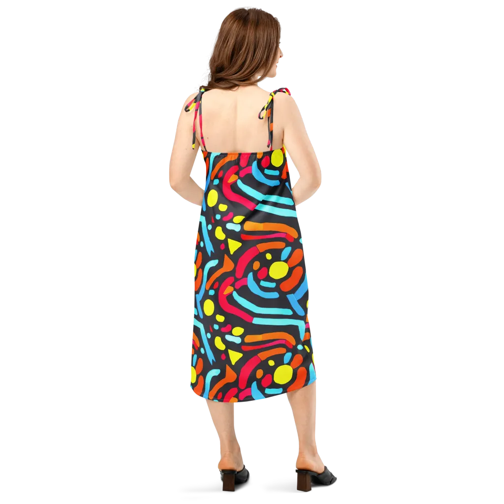 Midnight Stream on Slip Dress — Back