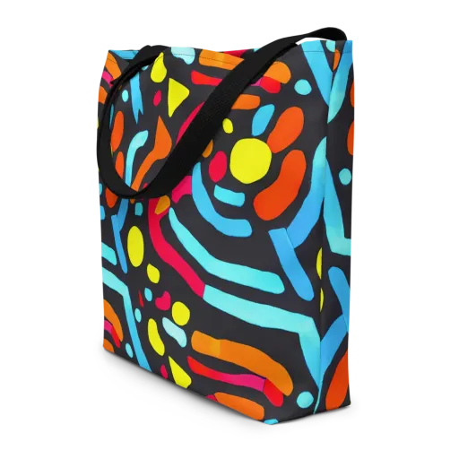 Midnight Stream on a Large Tote Bag W/ Pocket