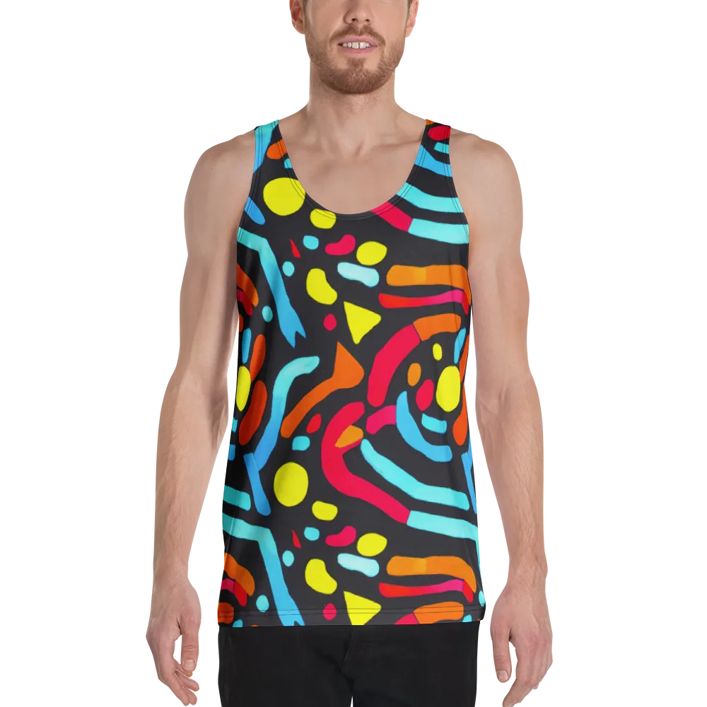 Midnight Stream on Men's Tank Top — Front
