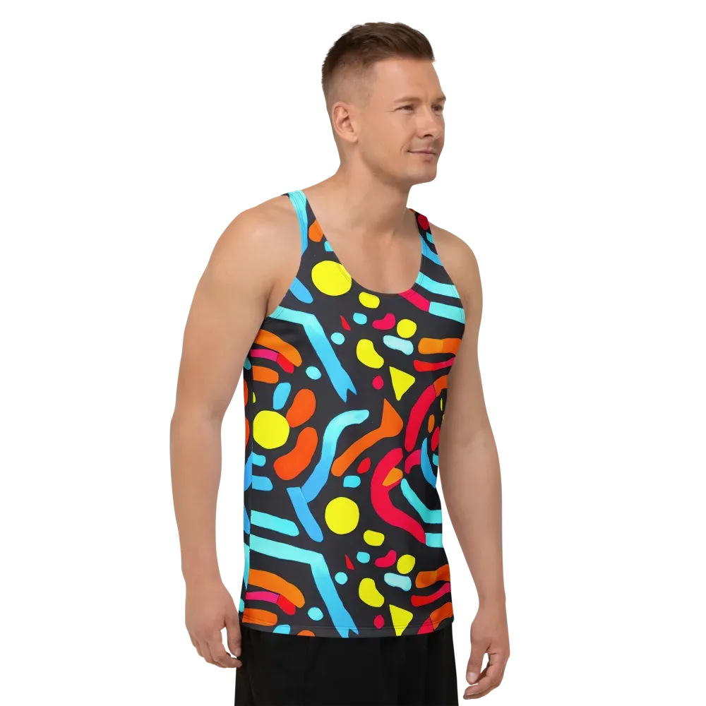 Midnight Stream on Men's Tank Top — Right Front