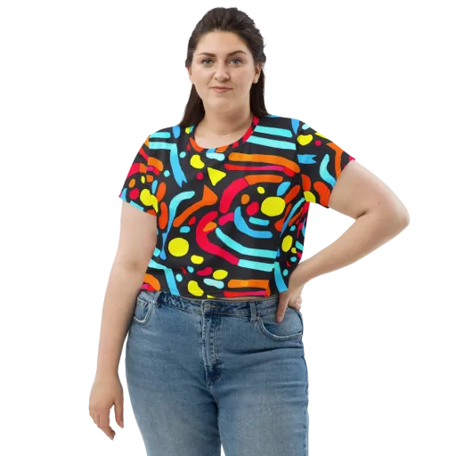 Midnight Stream on a Crop Tee