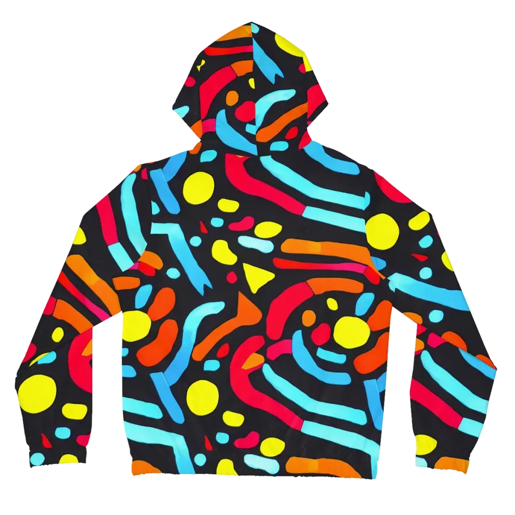 Midnight Stream on Women's Full-Zip Hoodie — Back