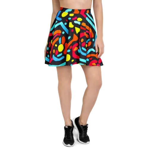 Midnight Stream on a Skater Skirt