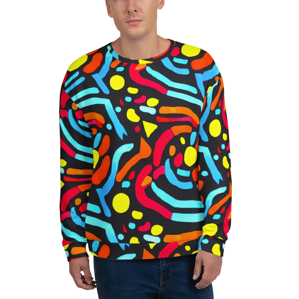Midnight Stream on Sweatshirt — Front