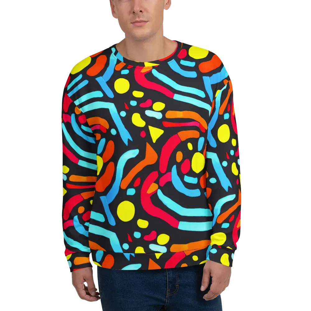Midnight Stream on Sweatshirt — Front
