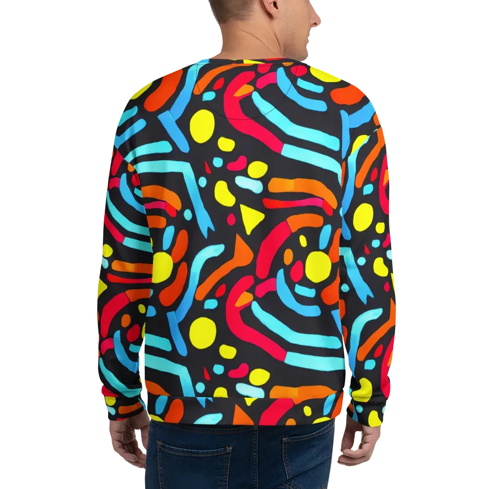 Midnight Stream on Sweatshirt — Back