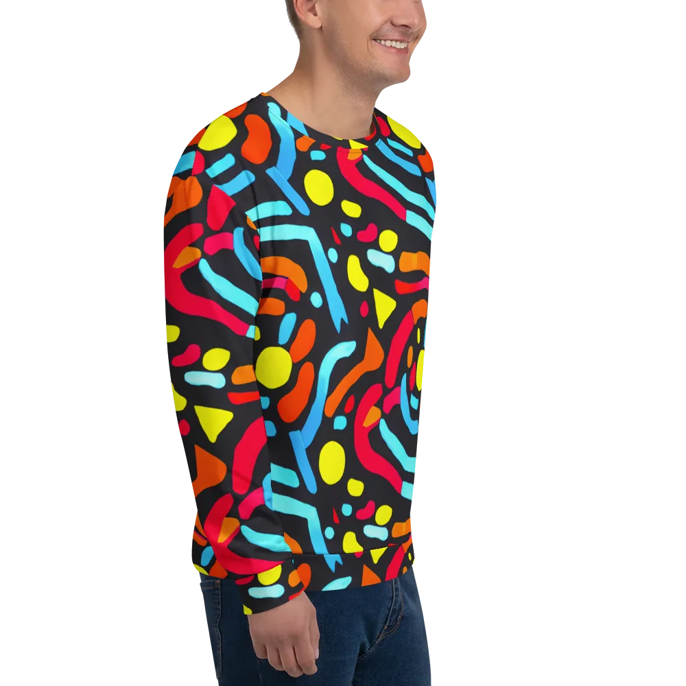 Midnight Stream on Sweatshirt — Right Front