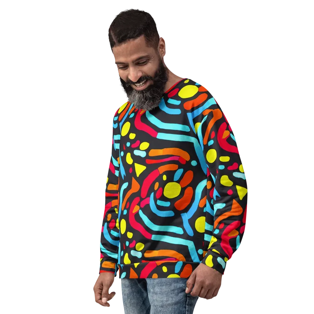 Midnight Stream on Sweatshirt — Left Front