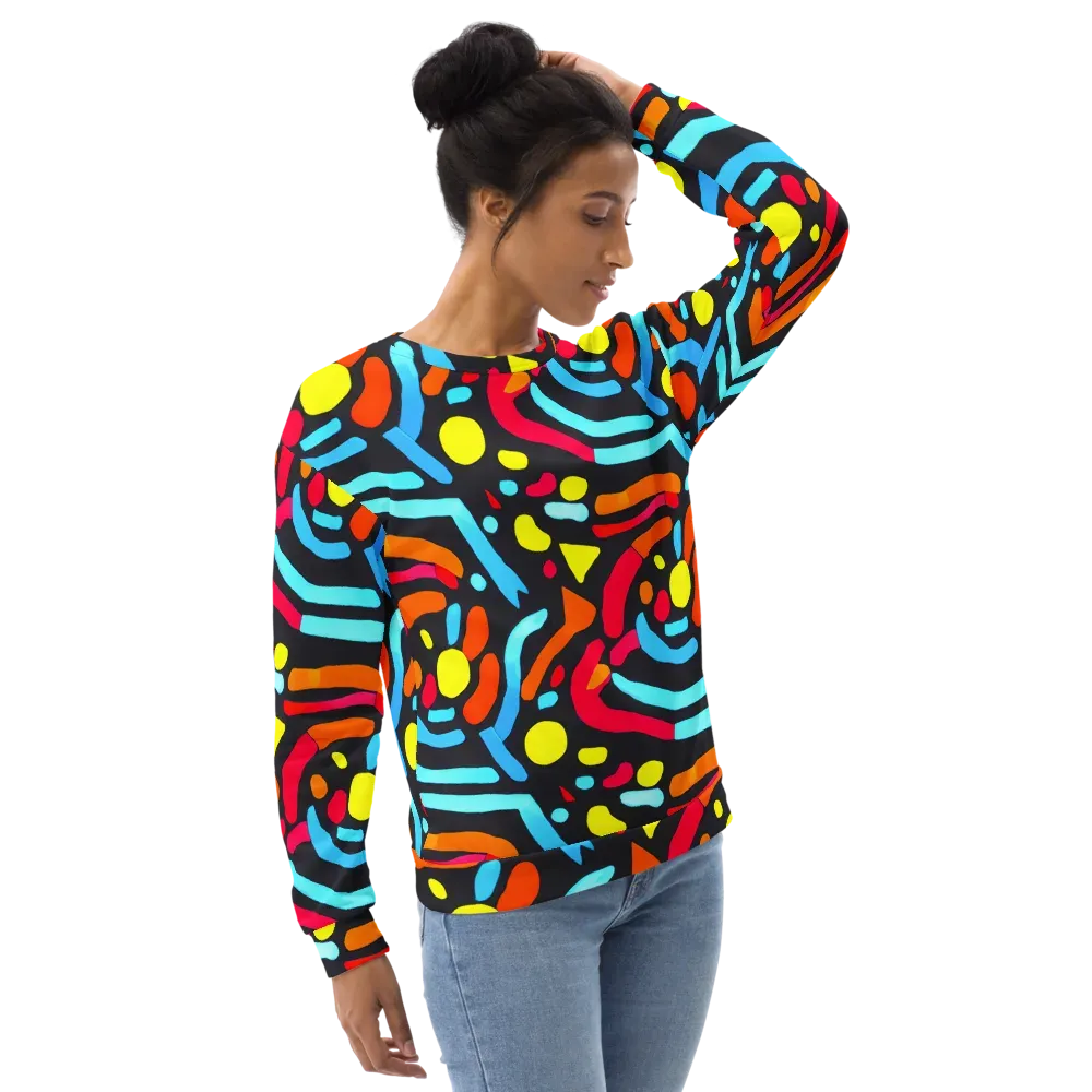 Midnight Stream on Sweatshirt — Right Front
