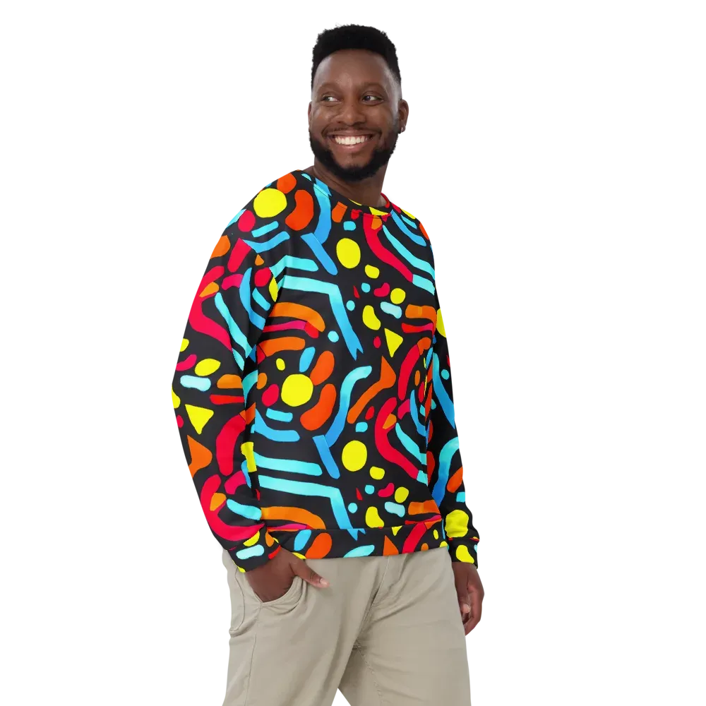 Midnight Stream on Sweatshirt — Front