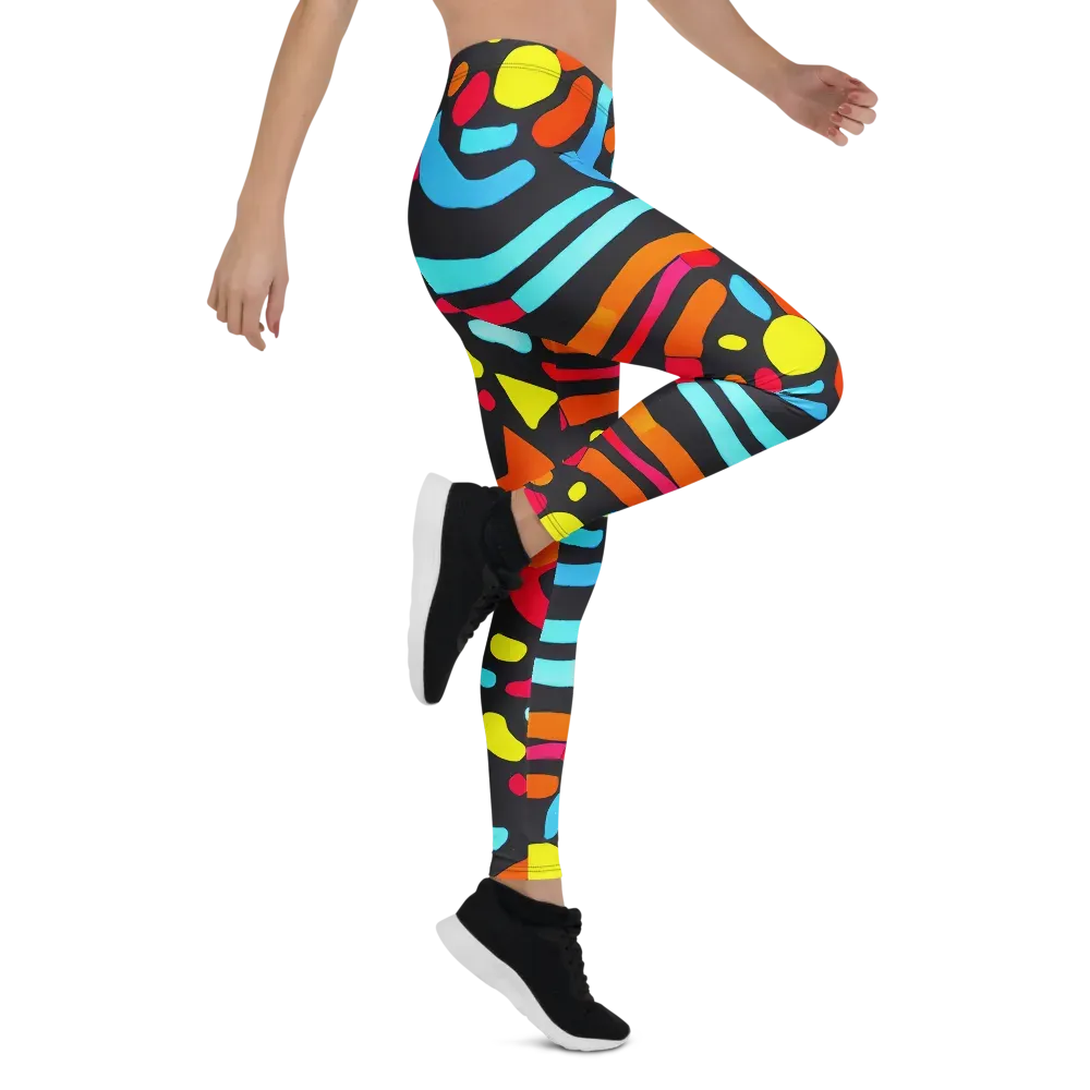 Midnight Stream on Leggings — Right