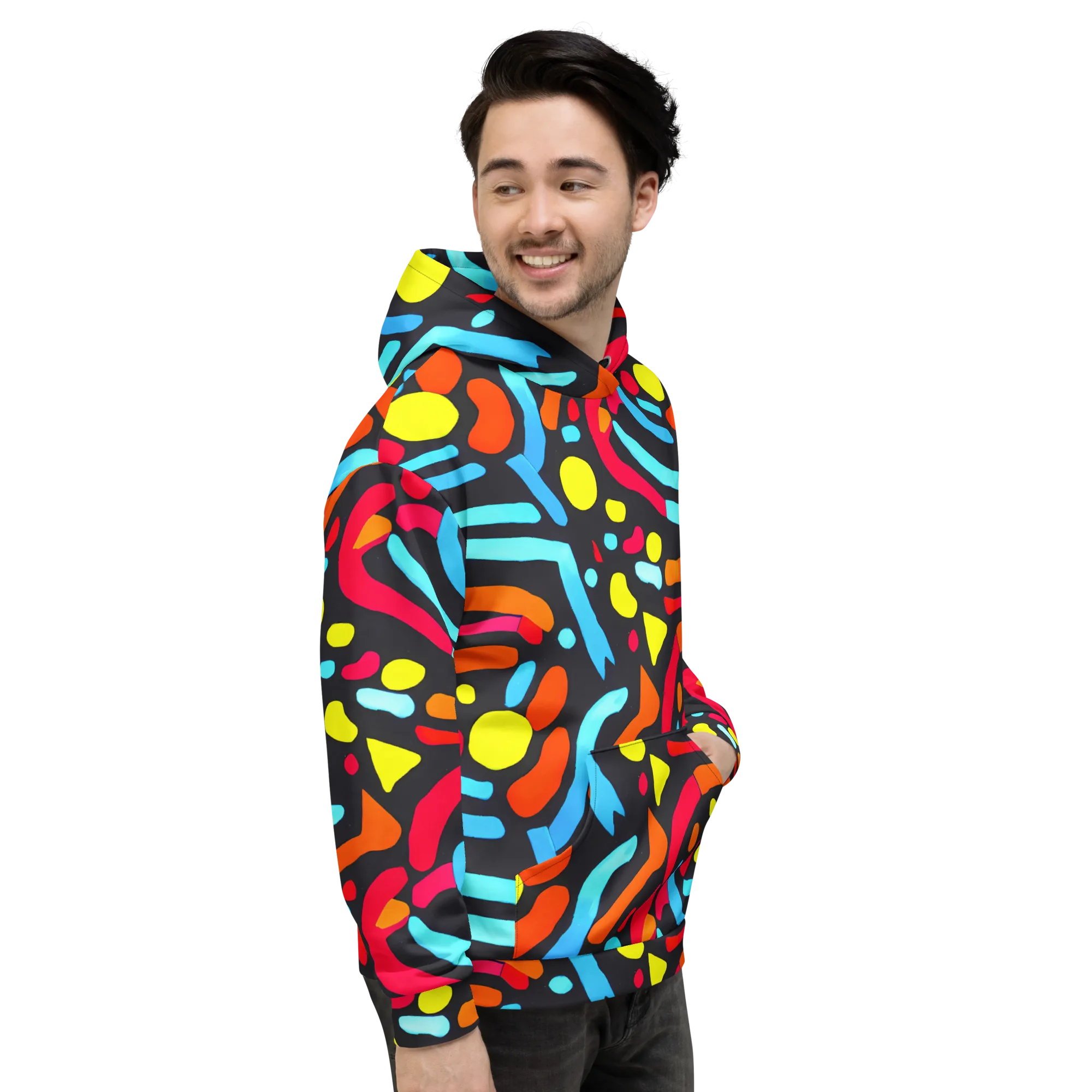 Midnight Stream on Hoodie — Right