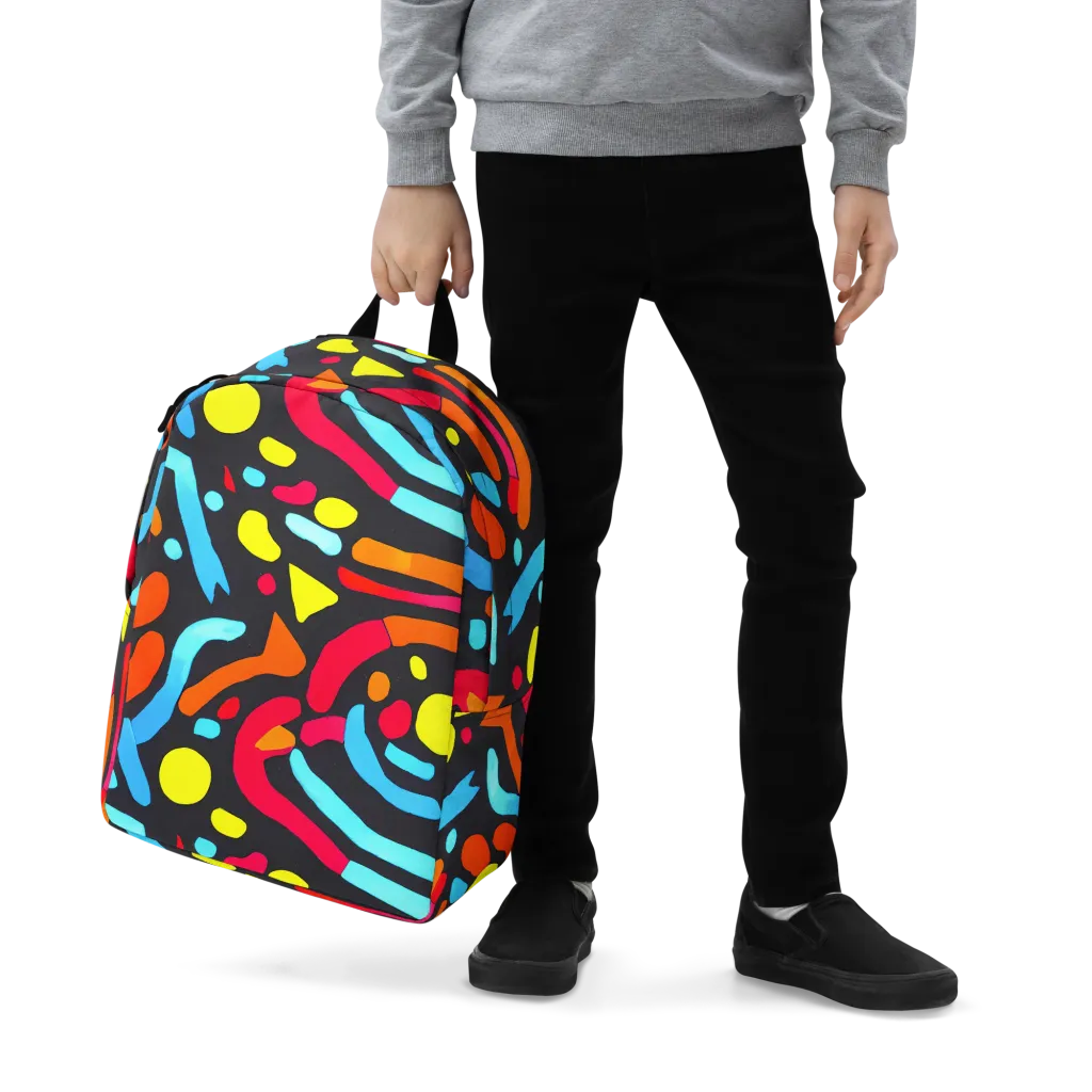 Midnight Stream on Minimalist Backpack — Zoomed-in