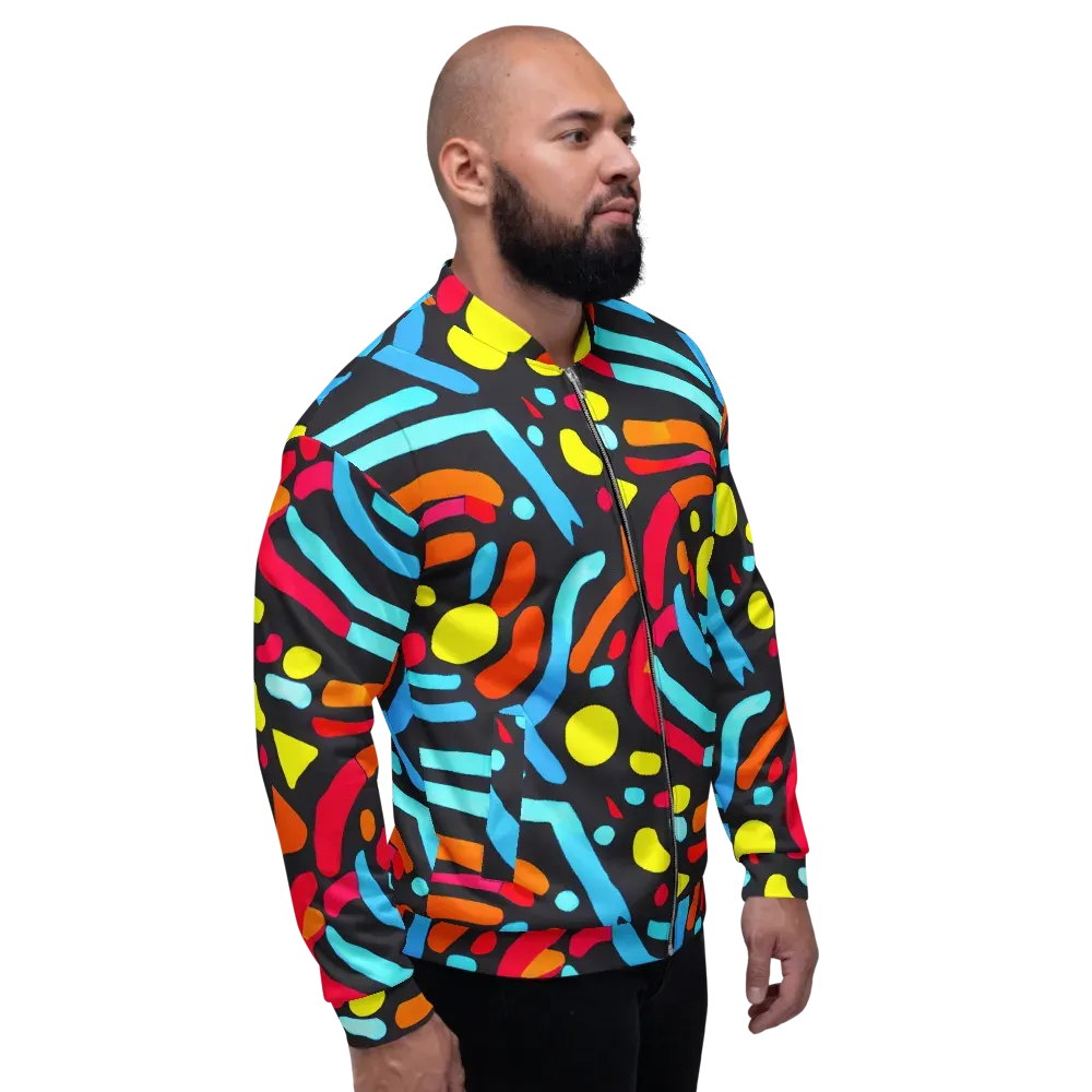 Midnight Stream on Bomber Jacket — Right