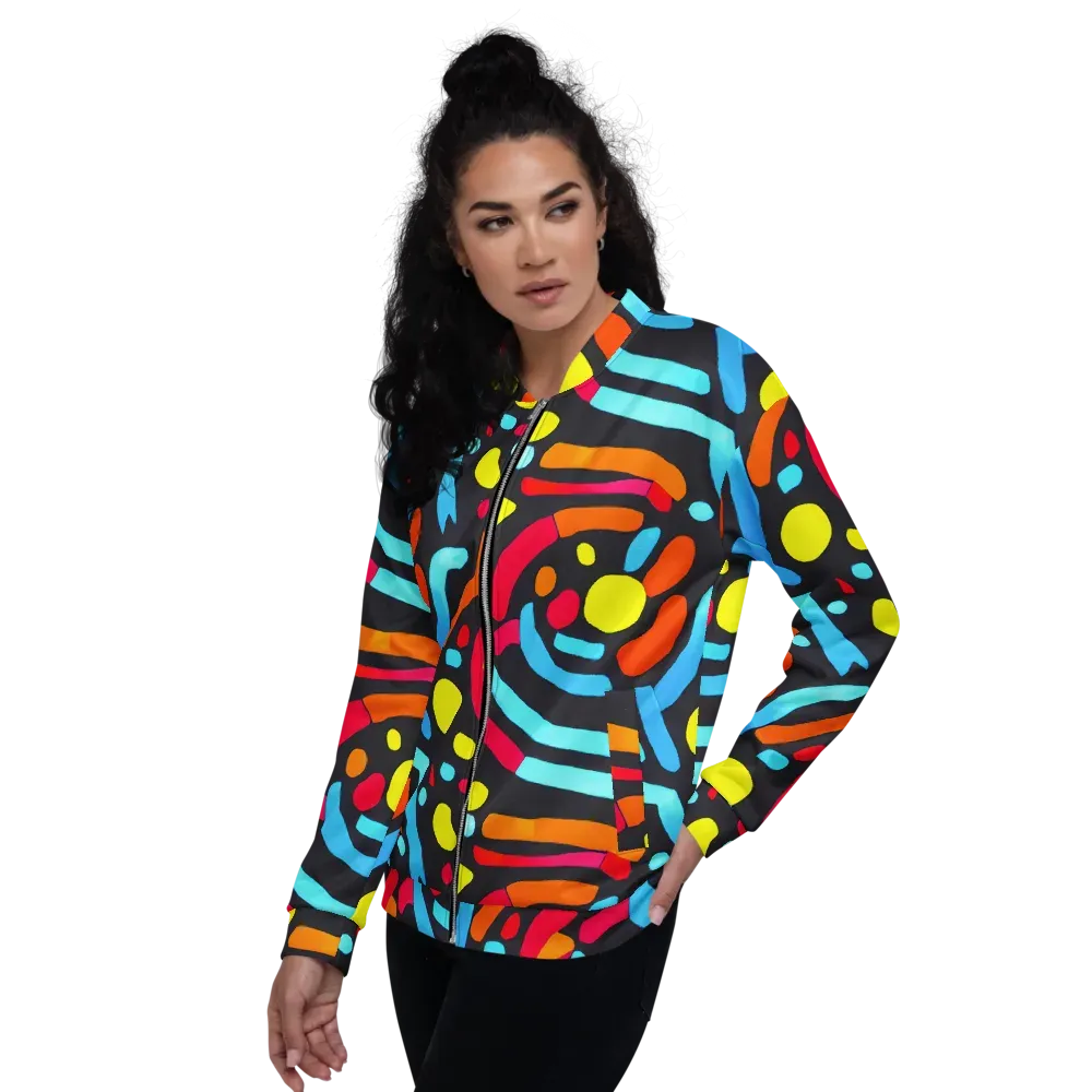 Midnight Stream on Bomber Jacket — Left