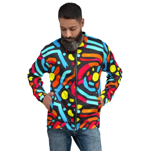 Midnight Stream on a Bomber Jacket
