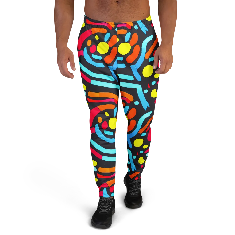 Midnight Stream on Men's Joggers — Front