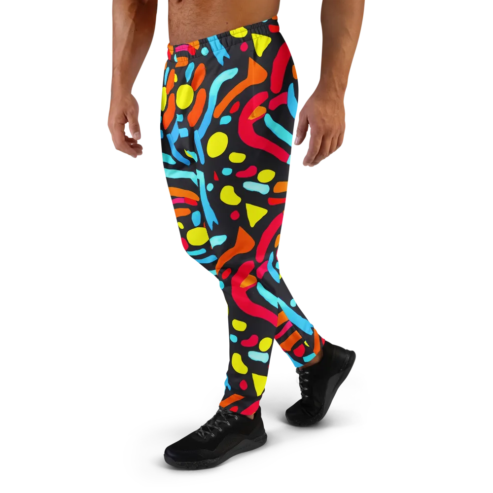 Midnight Stream on Men's Joggers — Left