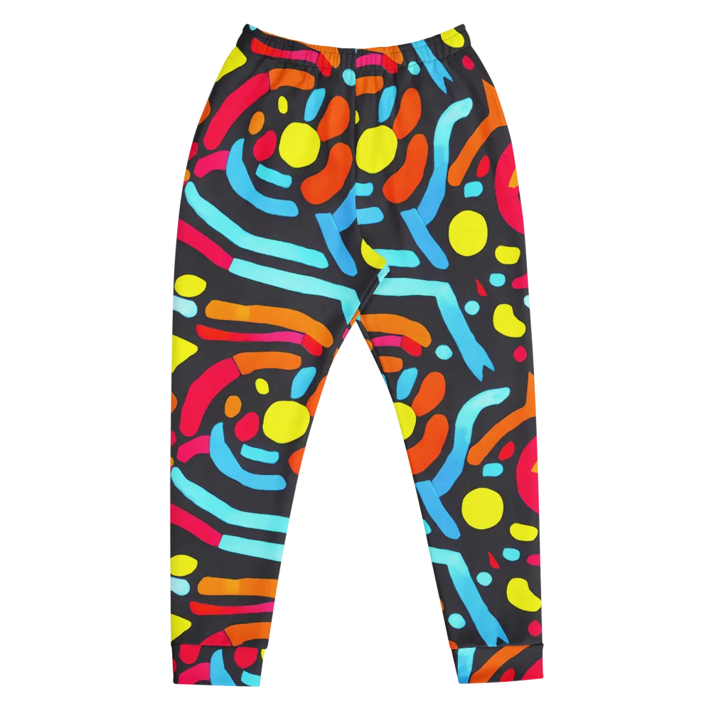 Midnight Stream on Men's Joggers — Front