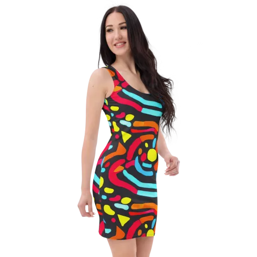Midnight Stream on a Bodycon Dress
