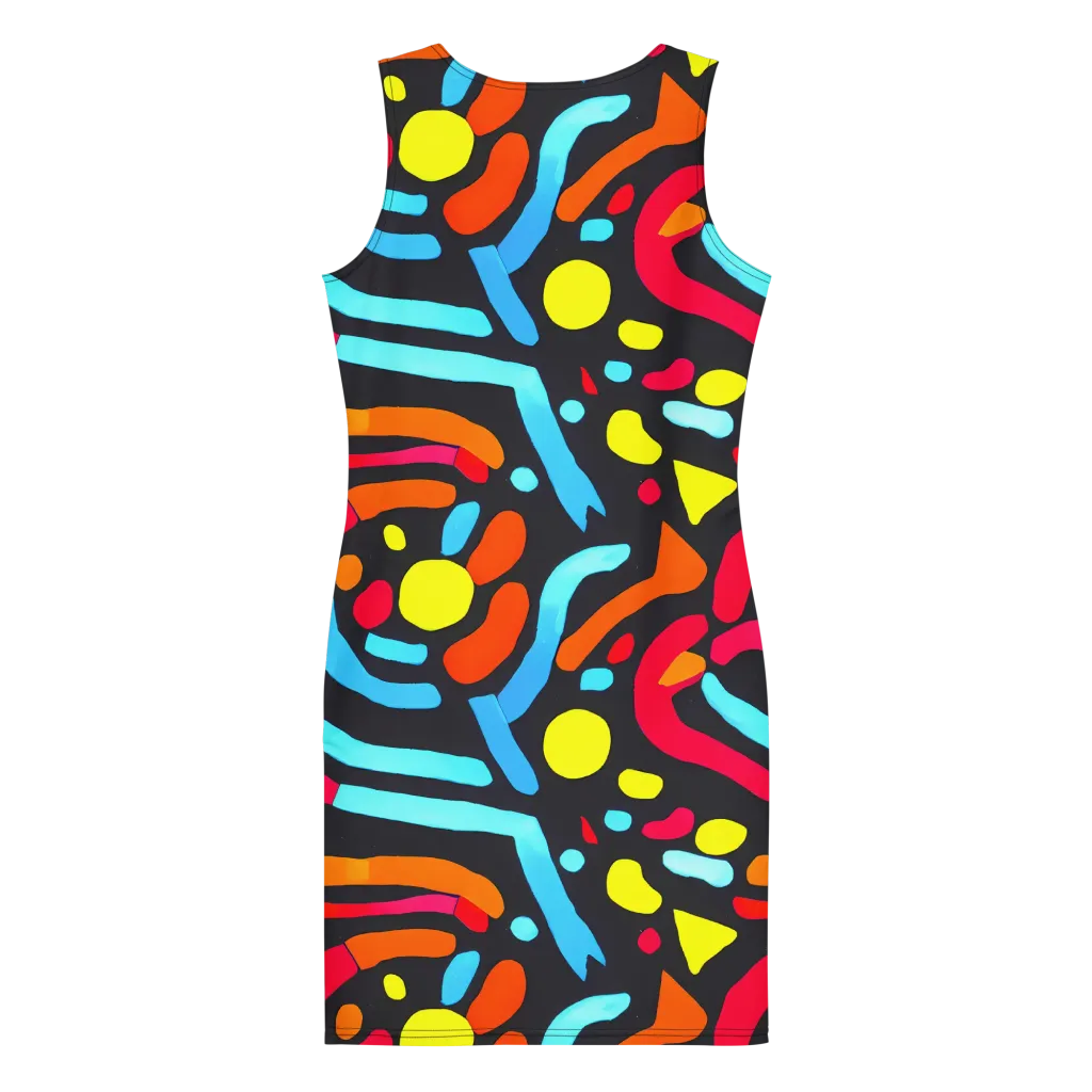 Midnight Stream on Bodycon Dress — Back
