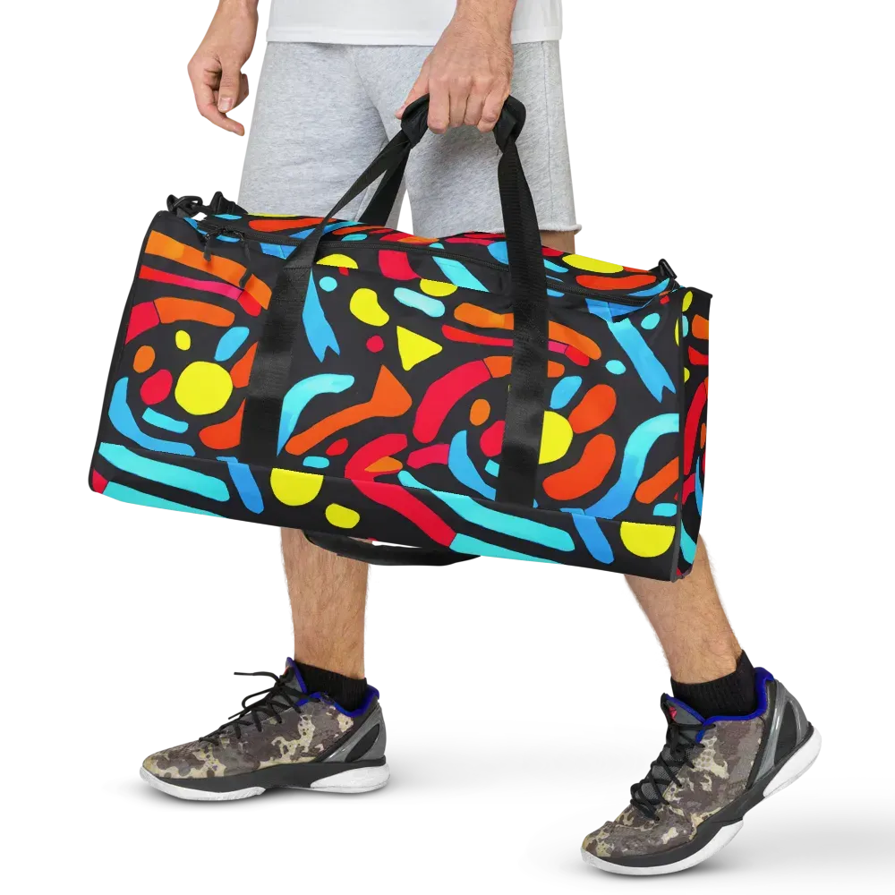 Midnight Stream on Duffle Bag — Front
