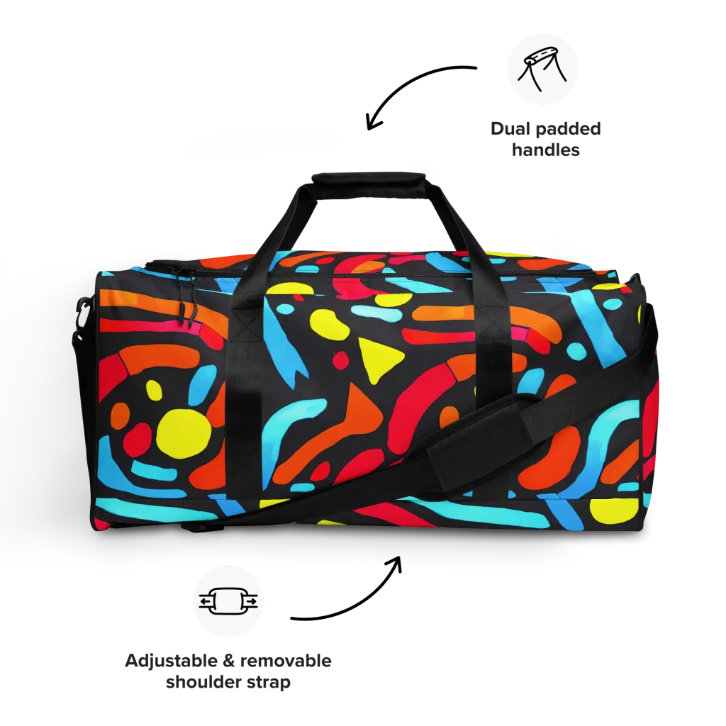 Midnight Stream on Duffle Bag — Front