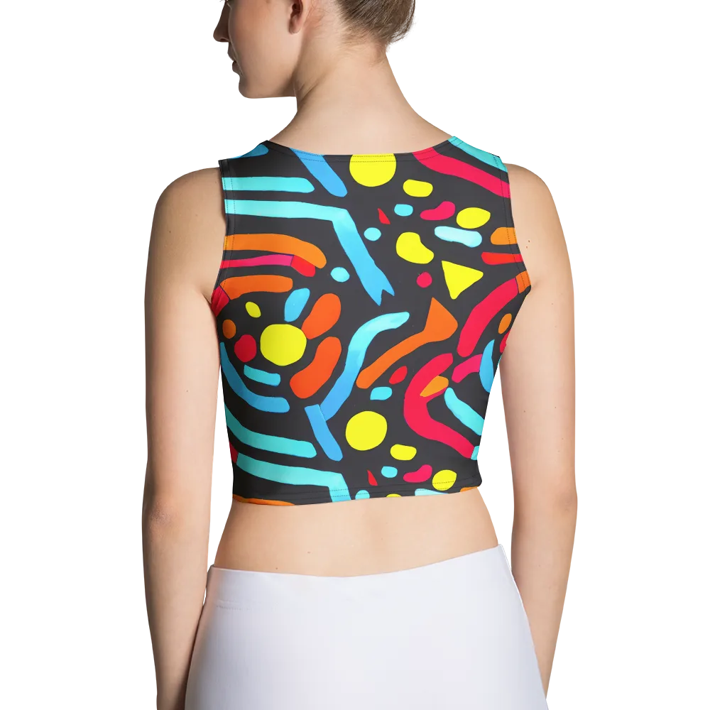 Midnight Stream on Crop Top — Back