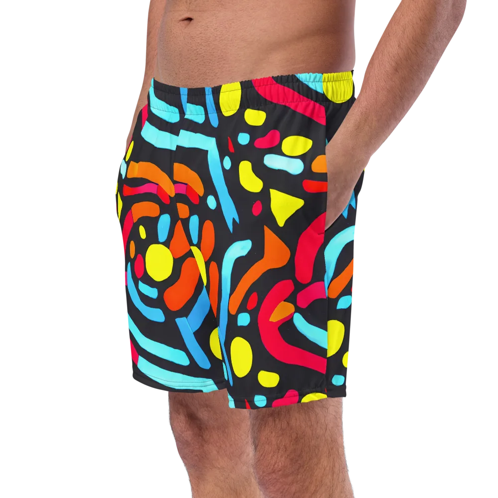 Midnight Stream on Swim Trunks — Left Front