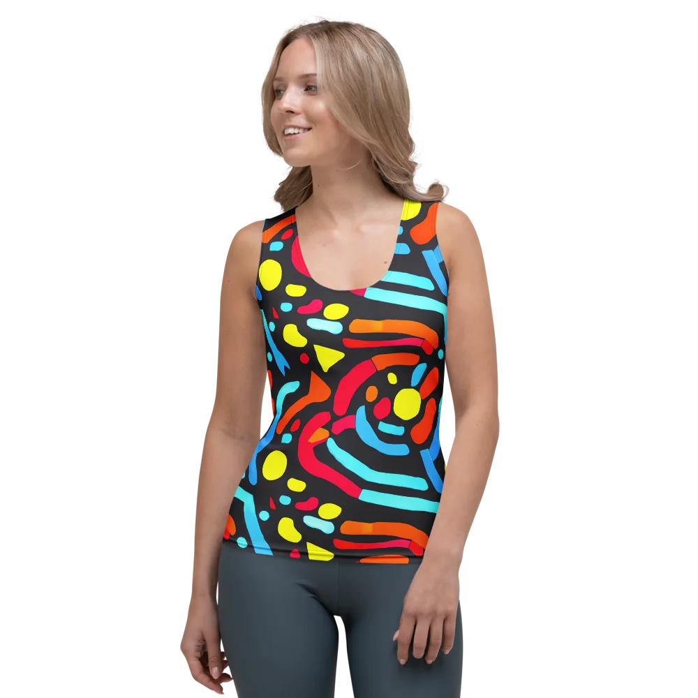 Midnight Stream on Women's Tank Top — Front