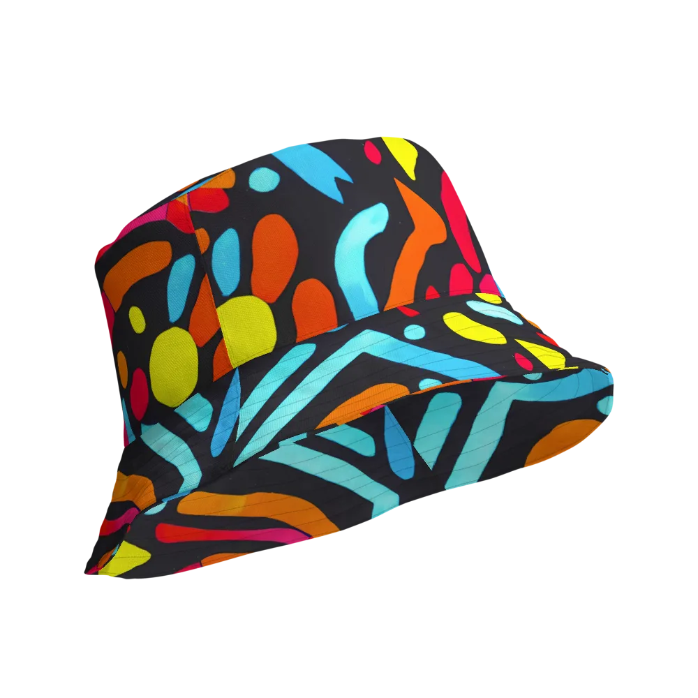 Midnight Stream on Reversible Bucket Hat — Product details Outside
