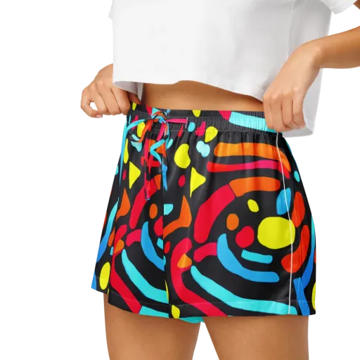 Midnight Stream on a Women's Pajama Shorts