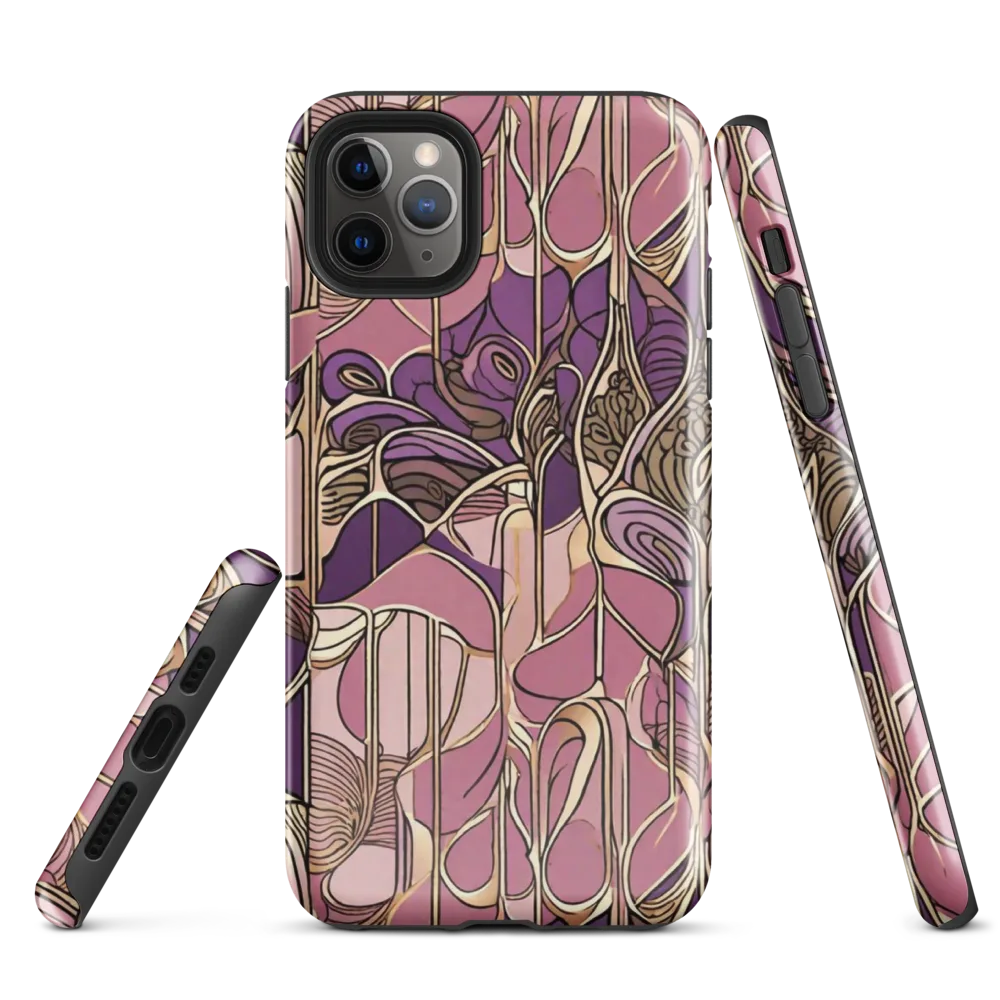 Mauve Filigree on Tough Case for iPhone® — Front