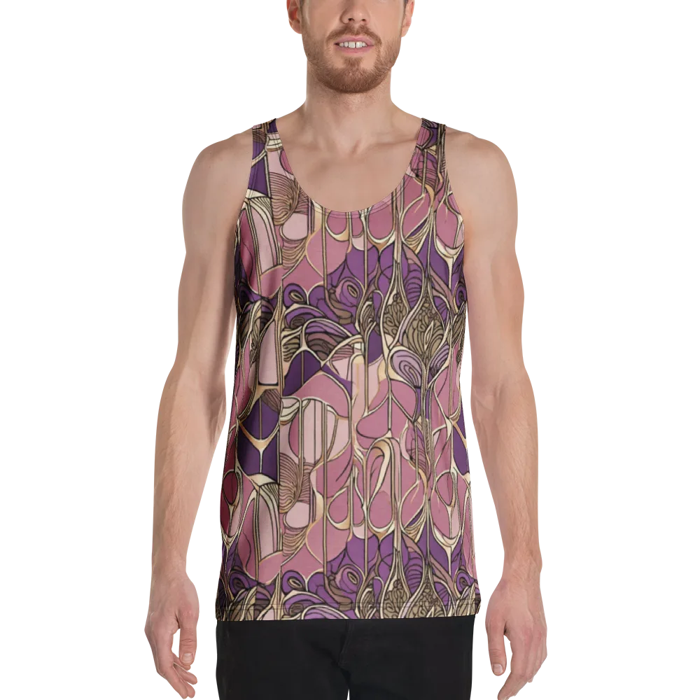 Mauve Filigree on Men's Tank Top — Front