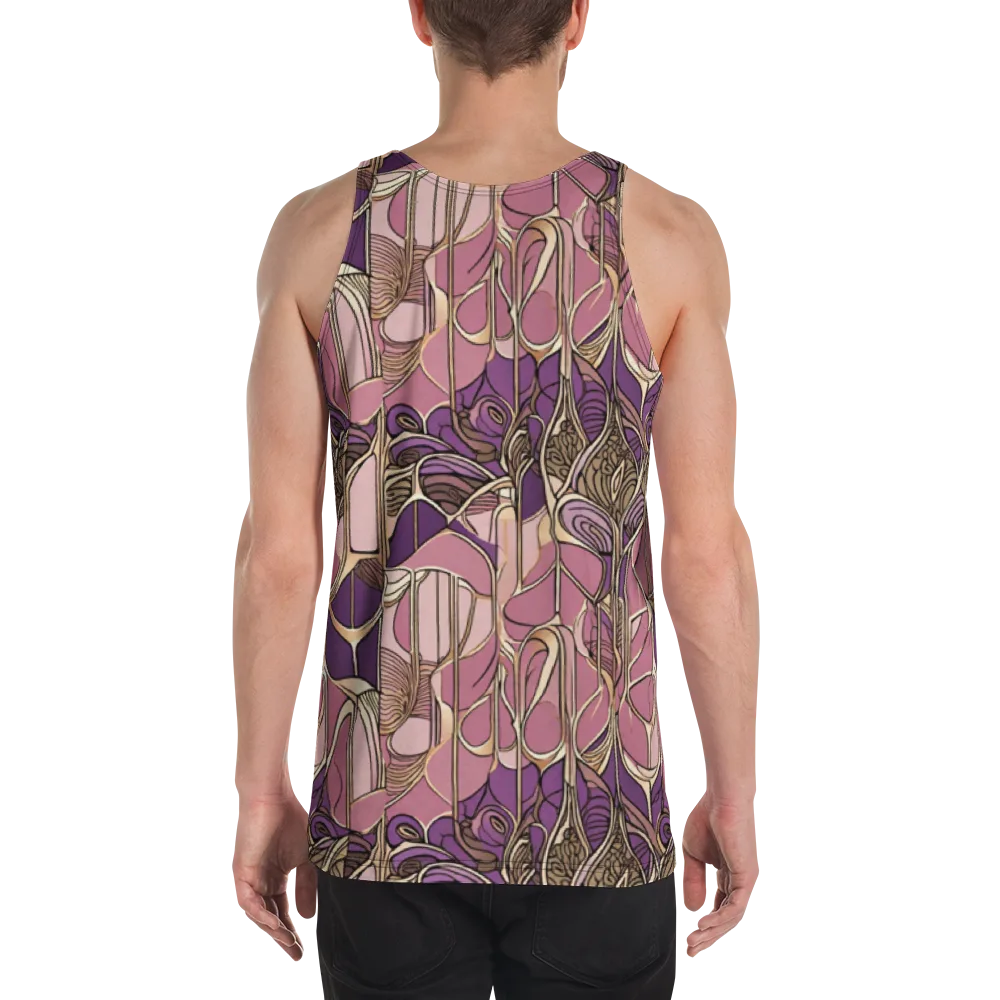 Mauve Filigree on Men's Tank Top — Back