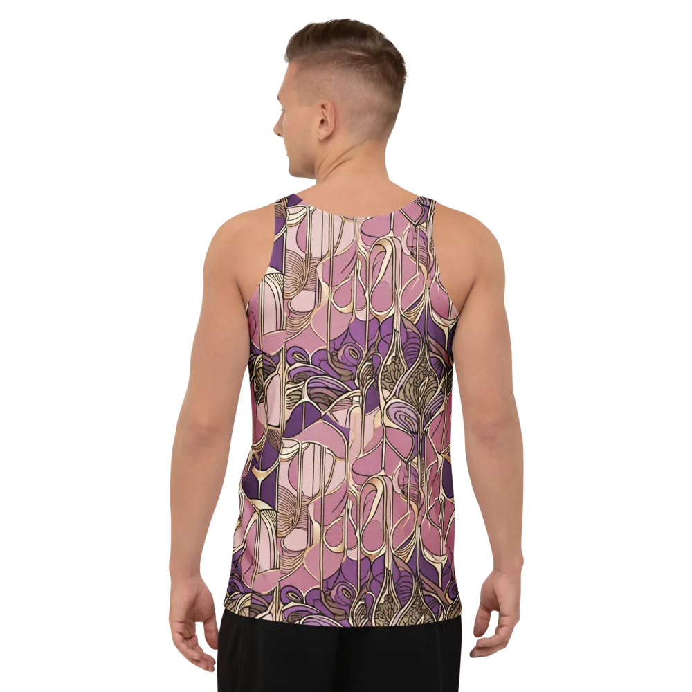 Mauve Filigree on Men's Tank Top — Back