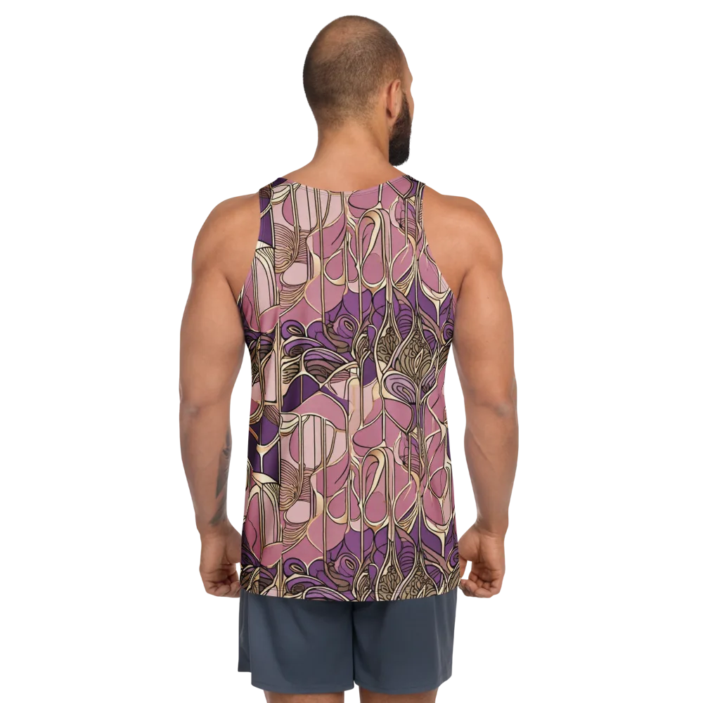 Mauve Filigree on Men's Tank Top — Back