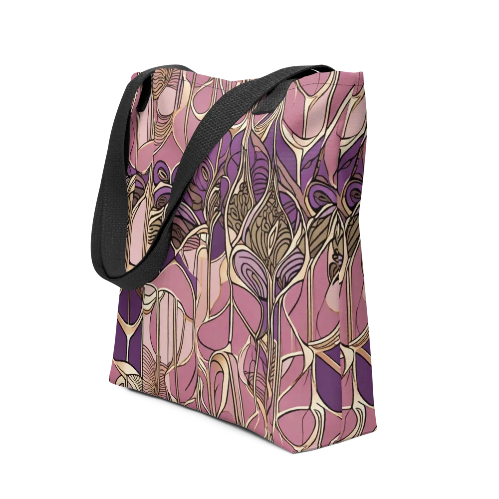 Mauve Filigree on Tote Bag — Front