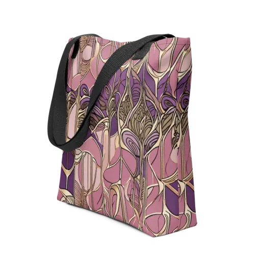 Mauve Filigree on a Tote Bag