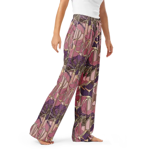 Mauve Filigree on a Women's Pajama Pants
