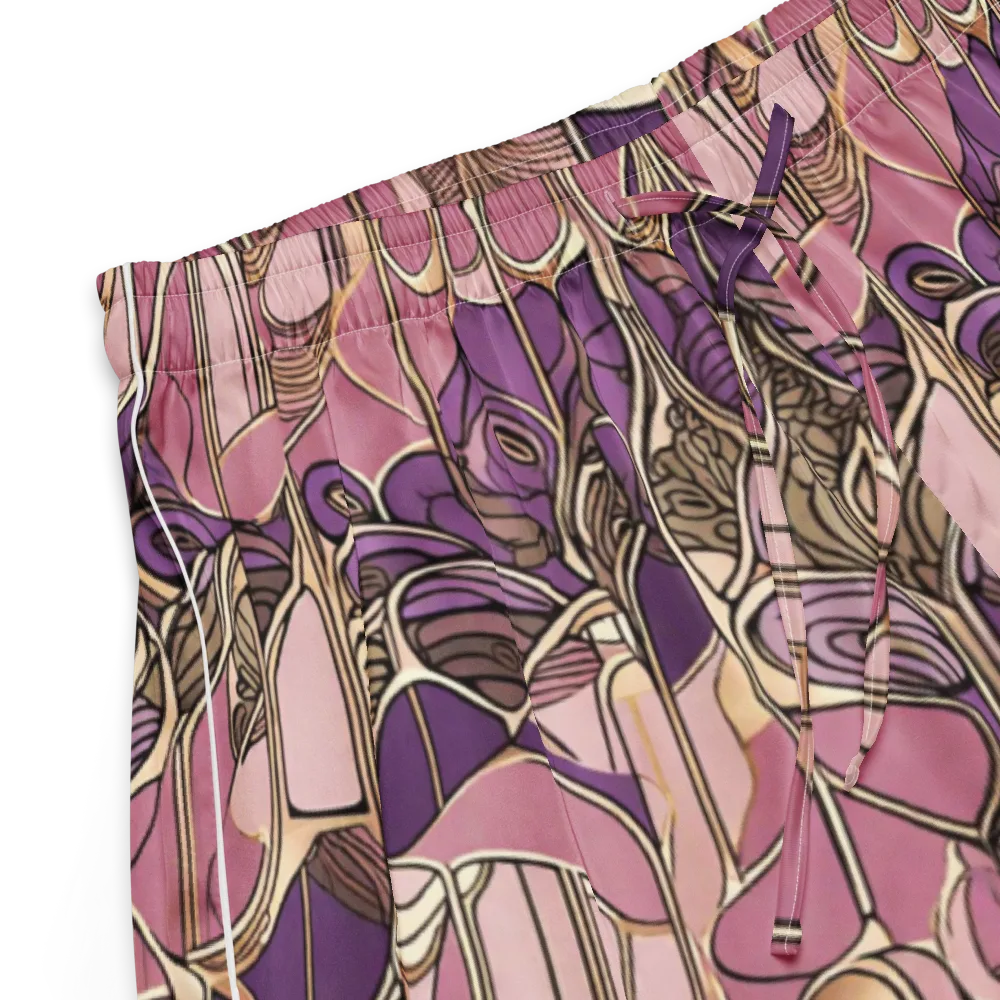 Mauve Filigree on Women's Pajama Shorts — Product details